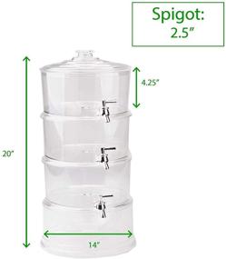 img 2 attached to Convenient Stackable Mind Reader 3TBEVD CLR Dispenser: Organize and Dispense with Ease