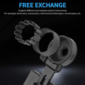 img 2 attached to 📱 Universal Smartphone Adapter Mount for Spotting Scopes, Binoculars, and Monoculars - Perfect Alignment, Compatible with Most Brands