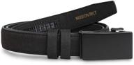 stylish and adjustable: mission belt kids ratchet leather boys' accessories & belts logo