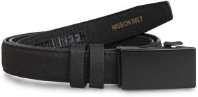 img 1 attached to Stylish and Adjustable: Mission Belt Kids Ratchet Leather Boys' Accessories & Belts