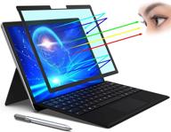 🔵 rgb пленка habyby для защиты от синего света на microsoft surface laptop 3/2/1-13.5 дюймов - блокировка синего света и уф-излучения, защита от царапин для ноутбука surface 13.5 дюйма логотип