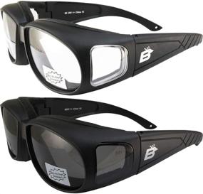 img 4 attached to Birdz Swallow Padded Motorcycle Glasses Motorcycle & Powersports for Protective Gear