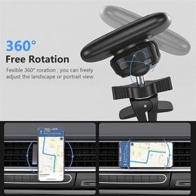 img 2 attached to BSOON Magnetic Phone Car Mount: 360° Adjustable Universal Holder for iPhone 12/11/Galaxy & More