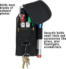 img 1 attached to 📱 CLC Custom LeatherCraft 5-Pocket Cell Phone/Tool Holder - 1105: Organize Essentials at Your Fingertips!