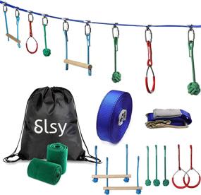 img 4 attached to 🤸 Slsy Slackline Obstacle Equipment Playground: The Ultimate Adventure for Slackline Enthusiasts