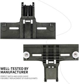 img 2 attached to 🔧 Upgraded Dishwasher Top Rack Adjuster Kit W10350375 W10508950 4 Pack - Whirlpool Ken-more Compatible Replacements with 1.25inch Diameter Wheels by Sikawai