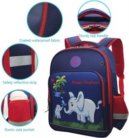 img 3 attached to Elephant Schoolbag Elementary Kindergarten Preschool Backpacks and Kids' Backpacks