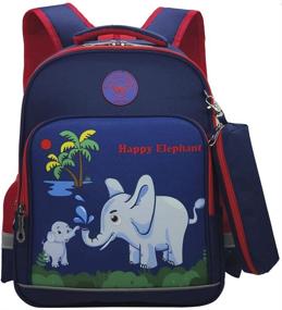 img 4 attached to Elephant Schoolbag Elementary Kindergarten Preschool Backpacks and Kids' Backpacks
