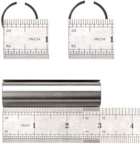 img 2 attached to 🔧 3mirrors Stainless Steel Crank Shaft Sleeve Adapter: 3/4" to 7/8" - Gas Engine Pulley Bore Reducer Sleeve Bushing with 3/16 Key