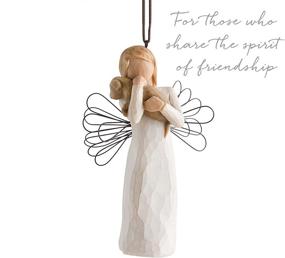 img 2 attached to Exquisite Willow Tree Angel of Friendship Ornament: Masterfully Sculpted and Hand-Painted for Timeless Beauty