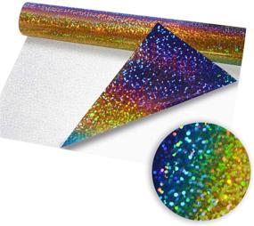 img 2 attached to Premium Heat Transfer Holographic Vinyl HTV Bundle - 5 pcs/Pack (12"x10") for T-Shirts