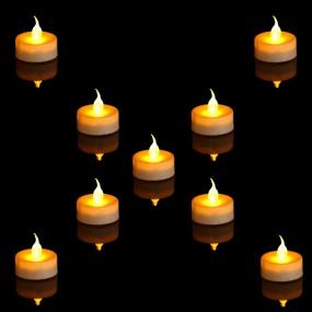 img 1 attached to Wilrigir LED Remote Tea Lights with Timer - Realistic Electric Fake Candles for Wedding and Home Decoration (Pack of 12)