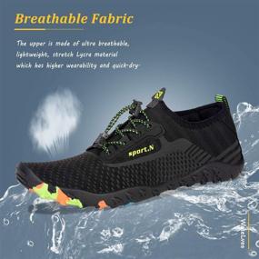 img 2 attached to Quick-Dry Aqua Socks: Men's and Women's Water Shoes for Beach, Pool, Surf, Yoga, and Water Aerobics