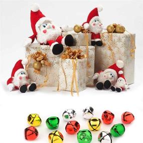 img 1 attached to 🔔 100PCS Colorful 1 Inch Jingle Bells: Ideal for Christmas Crafts, Parties, and Weddings