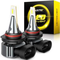 🔆 auxito 9145/9140/h10 led fog light bulbs - csp led chips, 6500k white for fog light and daytime running light drl, pack of 2 logo