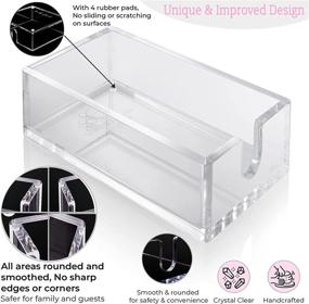 img 2 attached to 🛁 Revamped Acrylic Napkin Holder: Elevate Your Bathroom Organization!