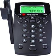 📞 kerlitar lk-p016b dialpad telephone - call center corded phone with caller id redial (black) - improved seo logo