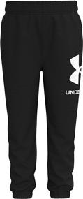 img 2 attached to 👟 Under Armour Boys Jogger Black: Stylish & Functional Boys' Clothing for Active Kids