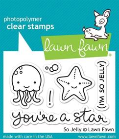 img 2 attached to 🌊 Lawn Fawn Clear Stamps LF899 So Jelly: Delightful Underwater Designs for Creative Crafts