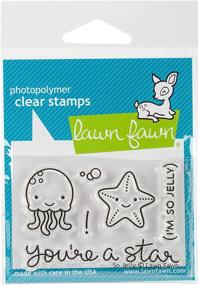 img 1 attached to 🌊 Lawn Fawn Clear Stamps LF899 So Jelly: Delightful Underwater Designs for Creative Crafts