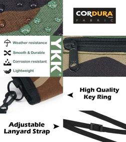 img 1 attached to Lanyard Wallets Keychain Wallet Credit Cordura Birthday