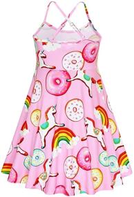 img 3 attached to 🦋 Girls' Summer Butterfly Sleeveless Birthday Dresses - Clothing