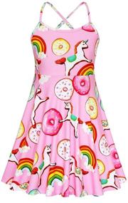 img 4 attached to 🦋 Girls' Summer Butterfly Sleeveless Birthday Dresses - Clothing