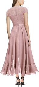 img 3 attached to Miusol Womens Contrast Chiffon Evening Women's Clothing for Dresses