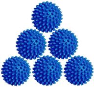 reusable fabric softener alternative - 🔵 6 pack of laundry dryer balls (blue) logo