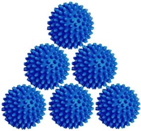 img 3 attached to Reusable Fabric Softener Alternative - 🔵 6 Pack of Laundry Dryer Balls (Blue)