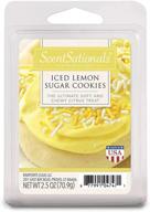 🍋 scentsationals scented wax cubes - iced lemon sugar cookies - fragrance wax melts pack: electric home warmer tart for an aromatic spa aroma decor gift - 2.5 oz логотип