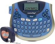 🏷️ dymo letratag lt-100t plus label maker: compact and portable with qwerty keyboard (1733013),silver/blue - effective search-optimized title! logo