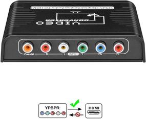 img 3 attached to 🔌 Конвертер видео и аудио с RCA YPbPr компонентами в HDMI для HDTV с блоком питания - БолААзуЛ YPbPr в HDMI, RGB в HDMI, адаптер компонента в HDMI, цифровой коаксиальный аудио стерео аудио выход