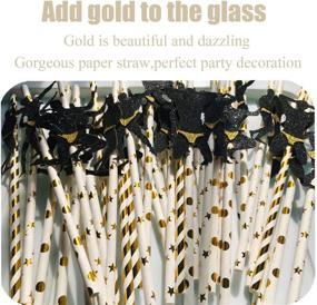 img 2 attached to Sparkling Golden Naughty Dancer Straws: 30 Pcs of Hen Night Party Decorations with Glitter Confetti, Perfect for Bridal Showers, Hen Parties, and Drinking Games!