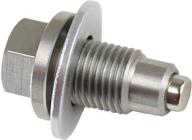 🔧 votex dp006 stainless steel engine oil drain plug: made in usa with powerful neodymium magnet (m12 x 1.25 x 22.5 mm) - full product features & benefits logo