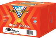 🏡 home victory dryer sheets: outdoor scented fabric softener sheets - reduces wrinkles, controls static, and softens fabric (480 count) logo