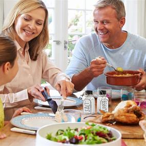 img 2 attached to 🐔 Charming Farmhouse Salt and Pepper Shakers: Stylish Stainless Steel Lid Set, Enhancing Your Tabletop or Countertop Décor