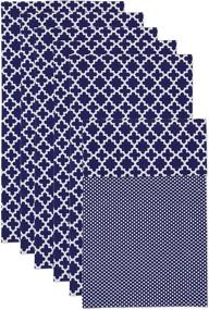 img 4 attached to 🧊 DII Fridge Liner Collection: Non-Adhesive, Cut-to-Fit, 12x24, Navy Blue Lattice - Keep Your Refrigerator Stylishly Organized and Protected