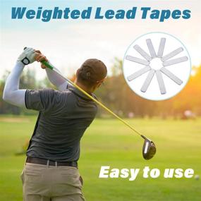 img 2 attached to 🏌️ Enhance Your Game with Aliennana Golf Weighted Lead Tape 20pcs - Effective Golf Training Equipment for Tennis Racket, Iron Putter, and Golf Club Head