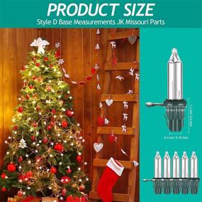 img 3 attached to 🎄 500-Pack Clear Mini Christmas Light Bulbs | 2.5V Mini Christmas Tree String Light Replacements | Green Base | 0.17A 0.425W