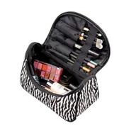 portable travel cosmetic case bag: convenient and spacious storage solution for women's makeup essentials logo