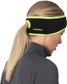 img 1 attached to 🏃 TrailHeads Women's Winter Running Headband with Fleece Earband for Ponytail