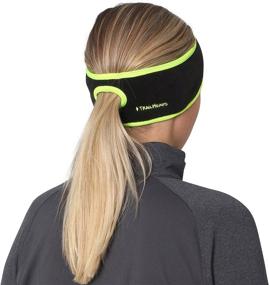 img 2 attached to 🏃 TrailHeads Women's Winter Running Headband with Fleece Earband for Ponytail