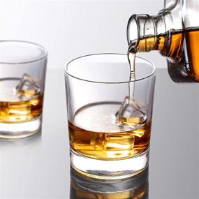 img 1 attached to 🥃 COPLIB Whiskey Glasses Set of 4 - Premium Crystal Glasses for Whiskey Enthusiasts