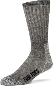 img 2 attached to 🧦 High-Quality FUN TOES Thermal Insulated Merino Wool Socks for Men - Pack of 3, Ideal for Hiking (Size 8-12)