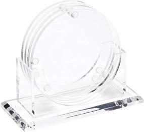 img 4 attached to Акриловые подставки для подставок Clear 4 Pack