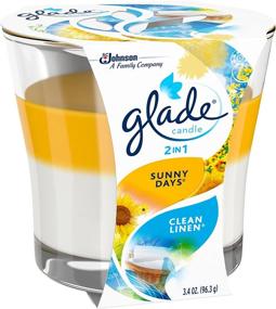 img 1 attached to Glade Candle Freshener Clean Linen Cleaning Supplies