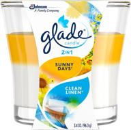 glade candle freshener clean linen cleaning supplies logo
