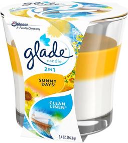 img 2 attached to Glade Candle Freshener Clean Linen Cleaning Supplies