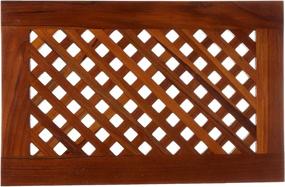 img 2 attached to Teak Spa Shower Bath Mat - 🛀 Ideal for Bathroom Shower Spa Experience in Verona